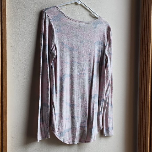 Old Navy Pink/Gray Camo Scoop Neck Jersey Size Small - Picture 11 of 14